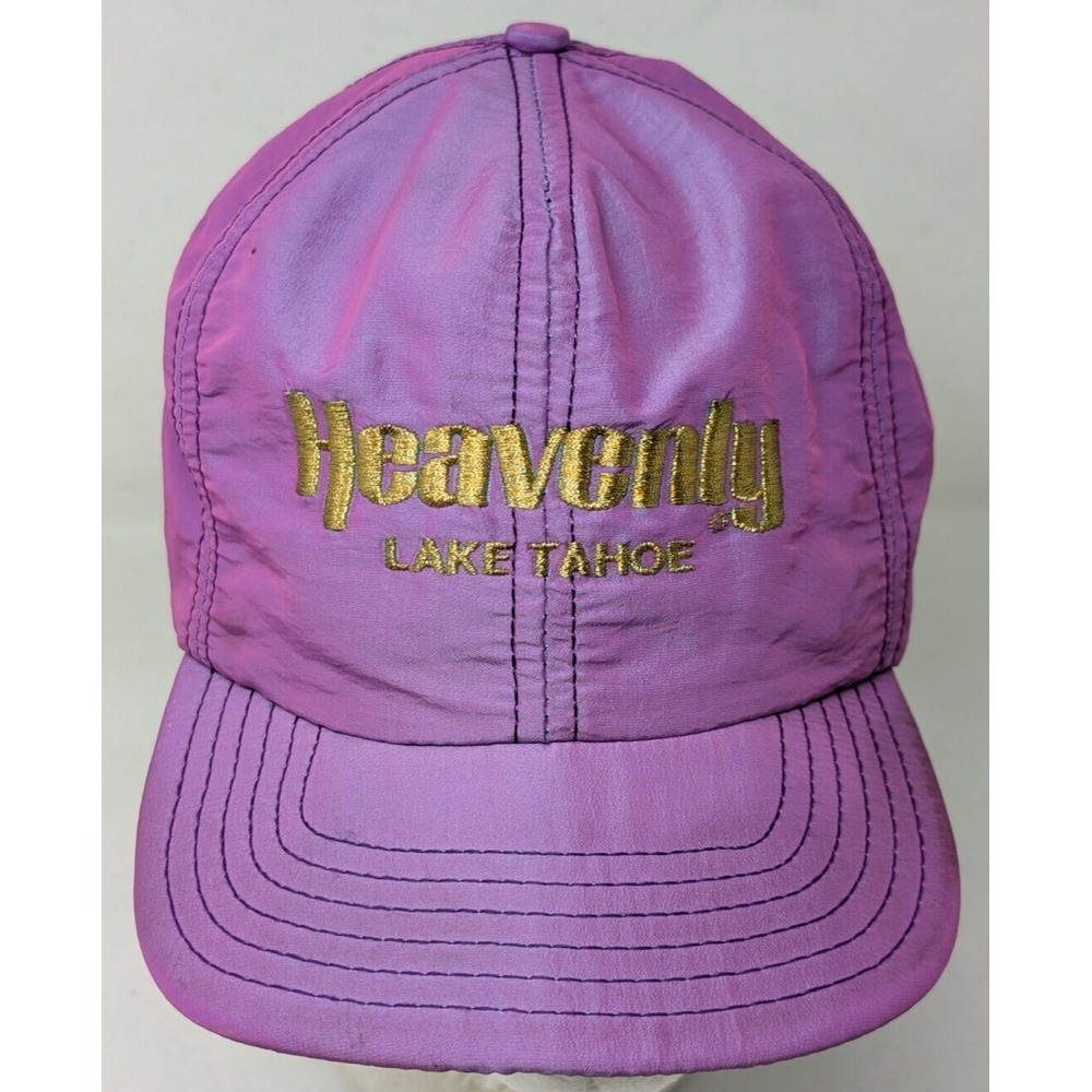 Vintage Heavenly Lake Tahoe Baseball Hat Cap Ski‎ Resort Nylon Adult Size Small